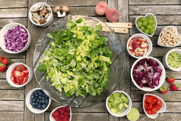 food on the table